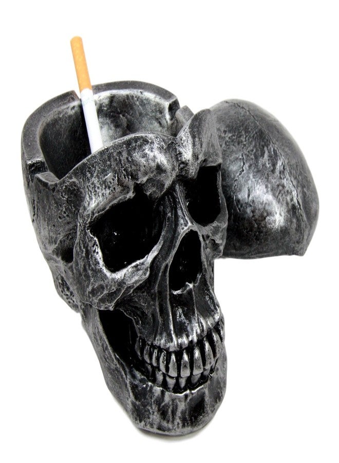 Ebros Gift Death Curse Metallica Human Skull Ashtray Resin Sculpture Figurine - Image 1
